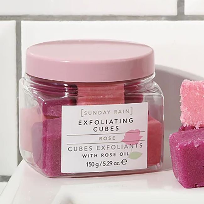 SUNDAY RAIN ROSE kūno šveitimo kubeliai, 150 g