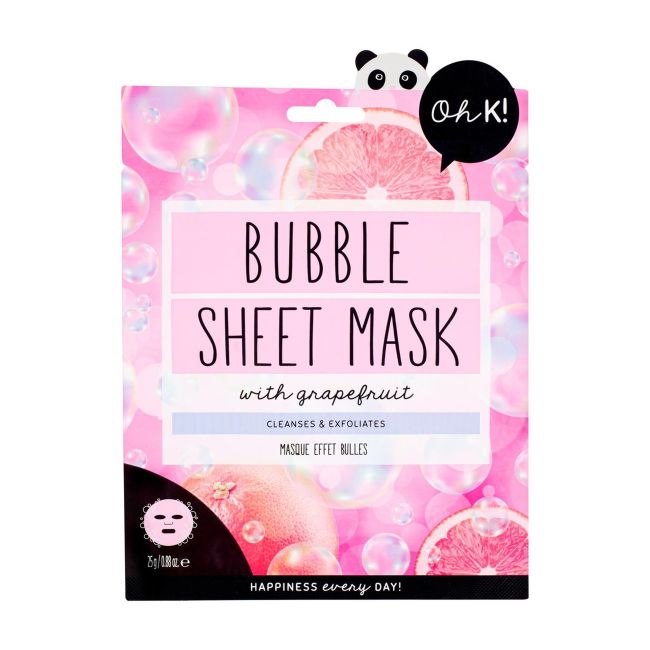OH K! BUBBLE WITH GRAPEFRUIT veido kaukė, 25 g