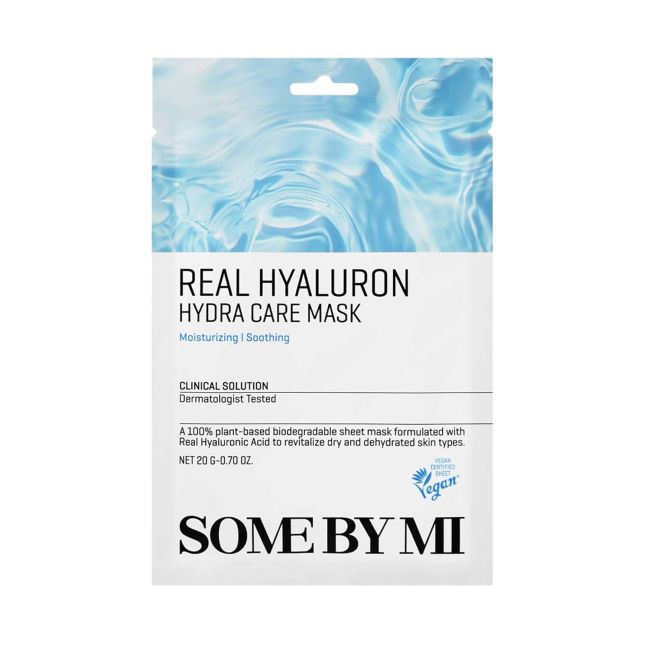 SOME BY MI REAL HYALURON HYDRA CARE veido kaukė, 20 g