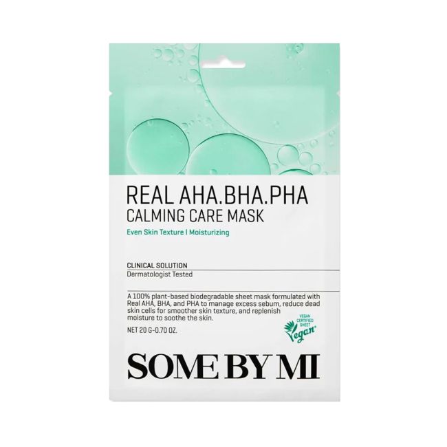 SOME BY MI REAL AHA.BHA.PHA CALMING CARE veido kaukė, 20 g