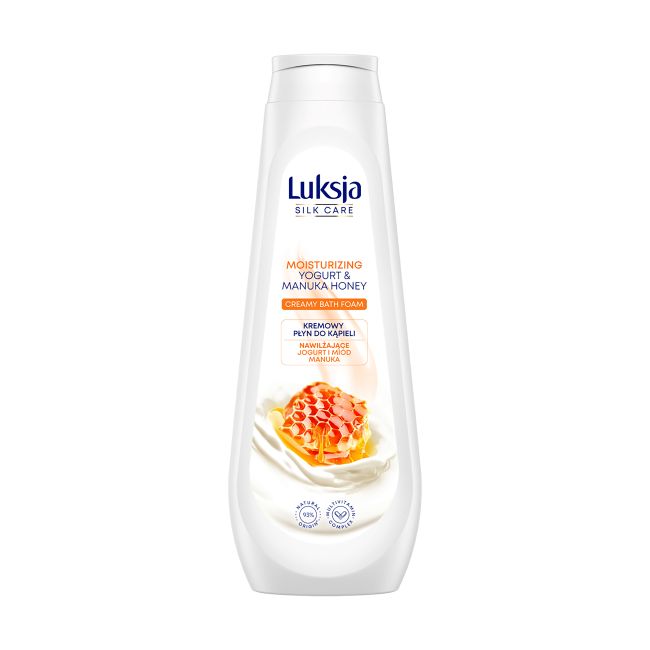 LUKSJA MOISTURIZING YOGURT & MANUKA HONEY vonios putos, 900 ml