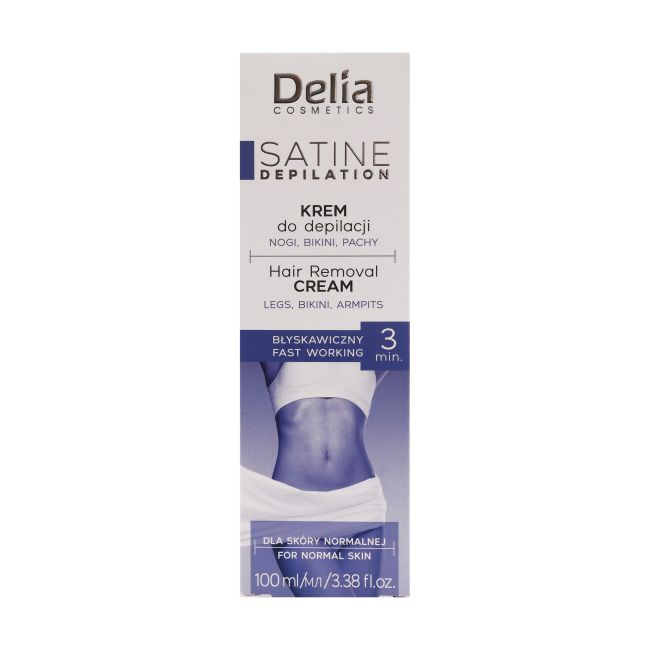 DELIA SATINE DEPILATION FAST WORKING depiliacinis kūno kremas, 100 ml