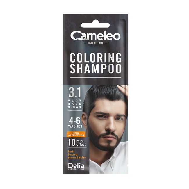 CAMELEO MEN COLORING dažomasis vyrų plaukų šampūnas, 15 ml