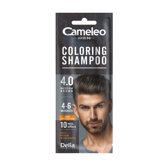 CAMELEO MEN COLORING dažomasis vyrų plaukų šampūnas, 15 ml
