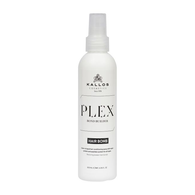 KALLOS PLEX BOND BUILDER HAIR BOMB LEAVE-IN LIQUID plaukų kondicionierius, 200 ml