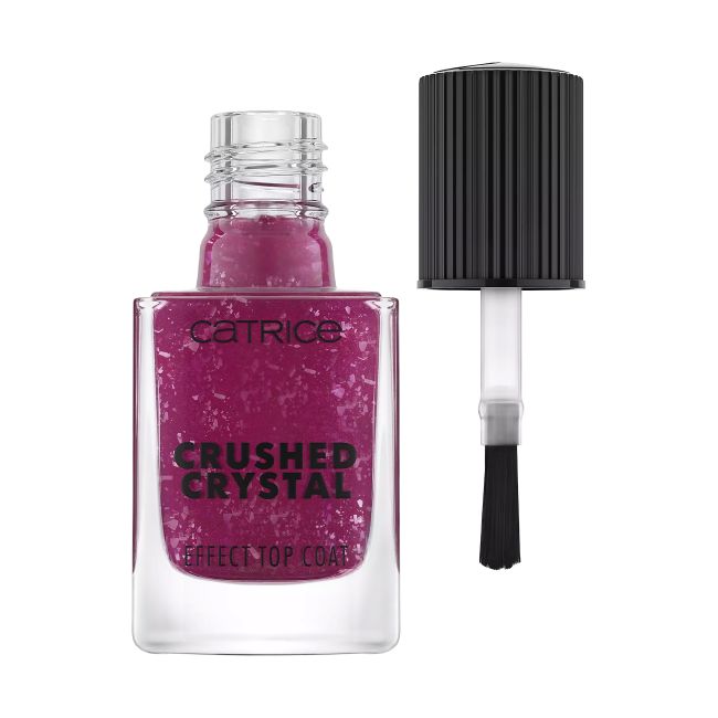 CATRICE CRUSHED CRYSTAL EFFECT TOP COAT viršutinis nagų lako sluoksnis, 10,5 ml