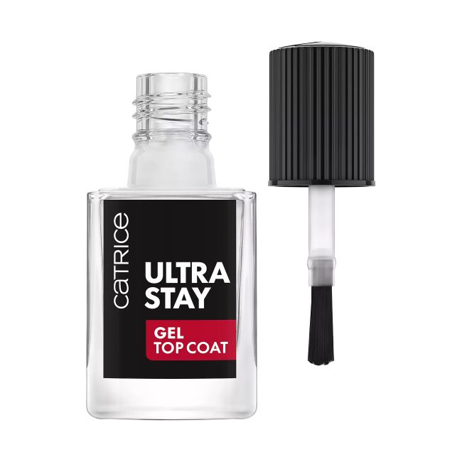 CATRICE ULTRA STAY GEL TOP COAT viršutinis nagų lako sluoksnis, 10,5 ml