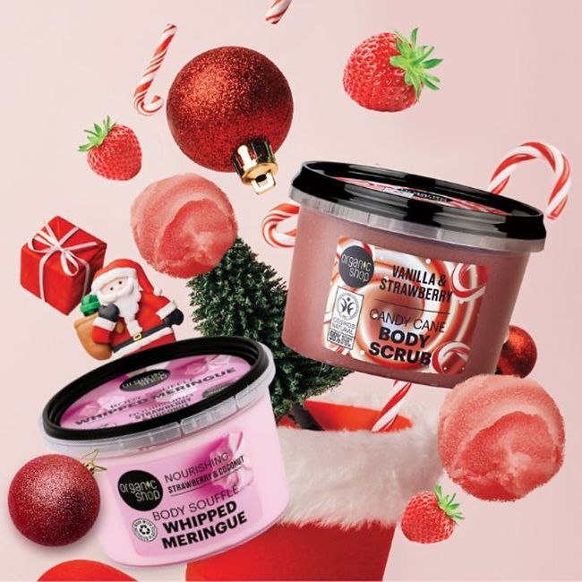 ORGANIC SHOP FESTIVE CONFECTION kūno priežiūros rinkinys