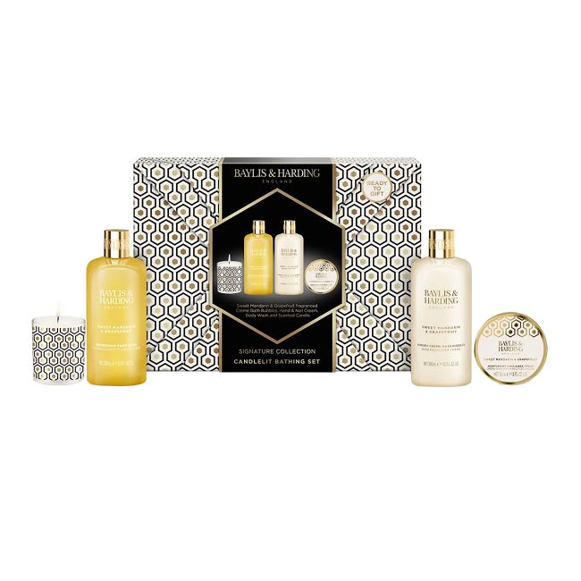 BAYLIS & HARDING CANDLELIT BATHING SET dovanų rinkinys