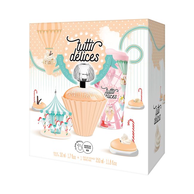 TUTTI DELICES FRAISE VANILLE CHANTILLY moterų kosmetikos rinkinys