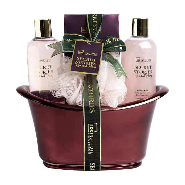 IDC INSTITUTE BEAUTY & SKINCARE SECRET STORIES ROSE AND PEONY dovanų rinkinys