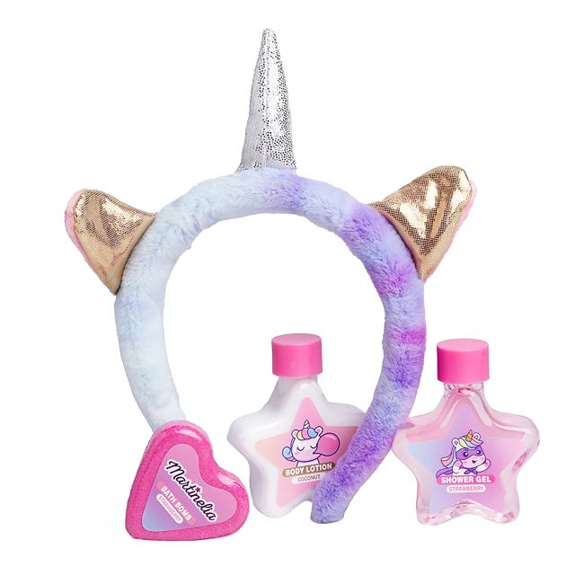 MARTINELIA LITTLE UNICORN HEADBAND BATH vaikų dovanų rinkinys