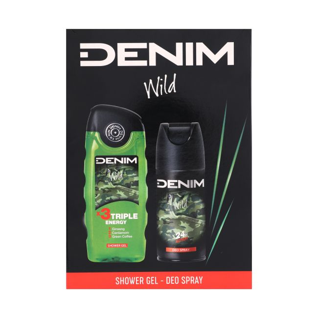 DENIM WILD vyrų kosmetikos rinkinys