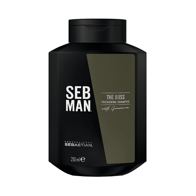 SEBASTIAN PROFESSIONAL SEB MAN THE BOSS THICKENING plaukų šampūnas, 250 ml