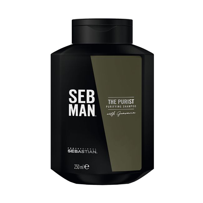SEBASTIAN PROFESSIONAL SEB MAN THE PURIST ANTI-DANDRUFF plaukų šampūnas, 250 ml