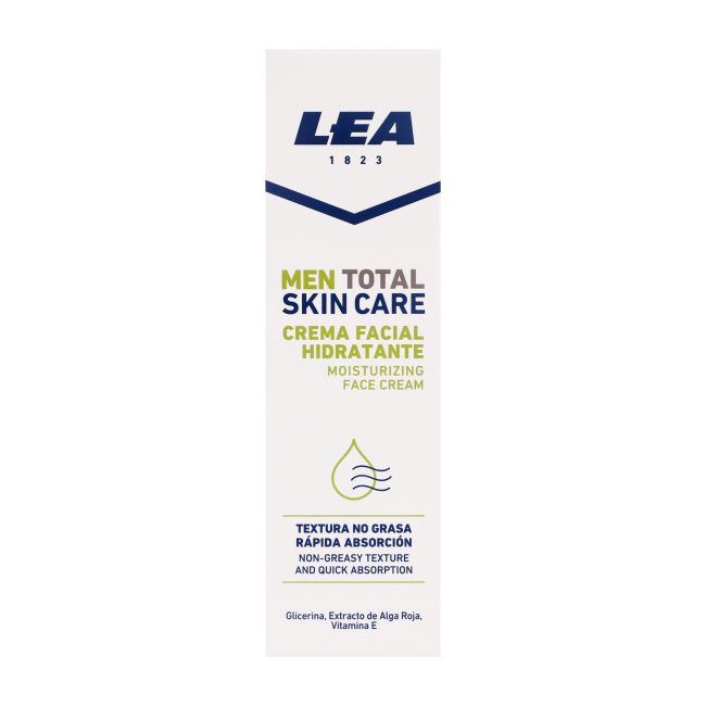 LEA MEN TOTAL SKIN CARE MOISTURIZING vyrų veido kremas, 75 ml