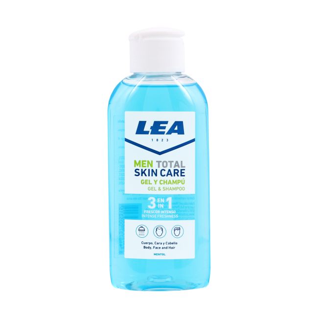 LEA MEN TOTAL SKIN CARE 3 IN 1 vyrų kūno ir veido prausiklis, plaukų šampūnas, 100 ml