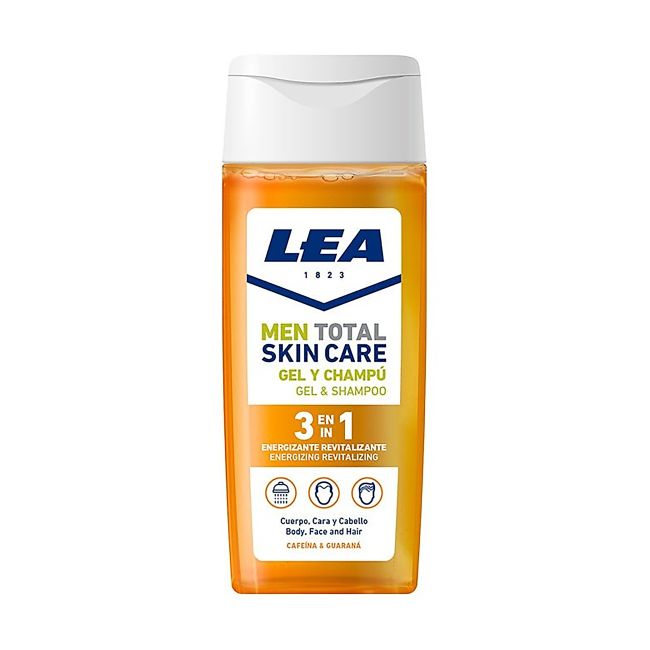 LEA MEN TOTAL SKIN CARE 3 IN 1 vyrų kūno ir veido prausiklis, plaukų šampūnas, 300 ml