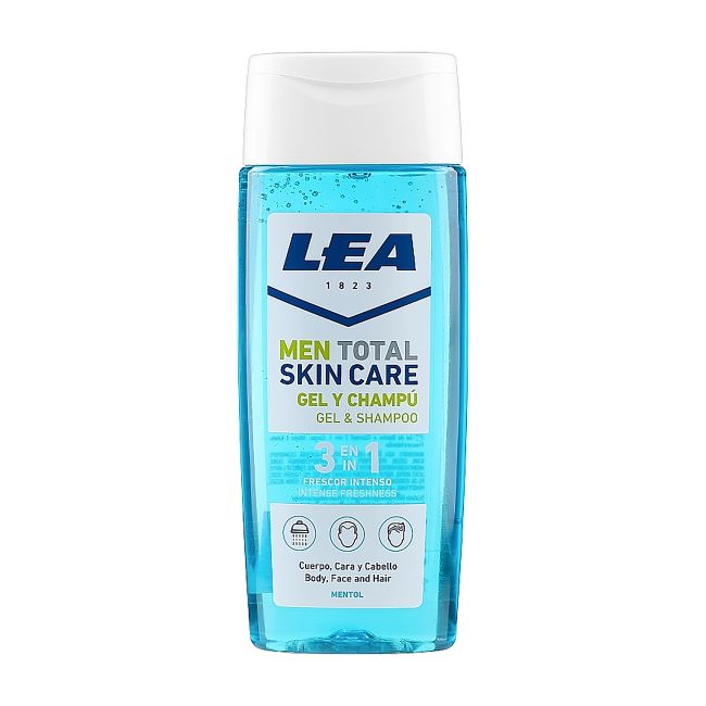 LEA MEN TOTAL SKIN CARE  3 IN 1 vyrų kūno ir veido prausiklis, plaukų šampūnas, 300 ml
