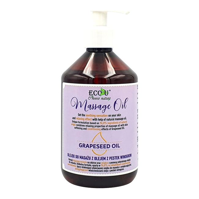 ECOU GRAPESEED OIL masažo aliejus, 500 ml