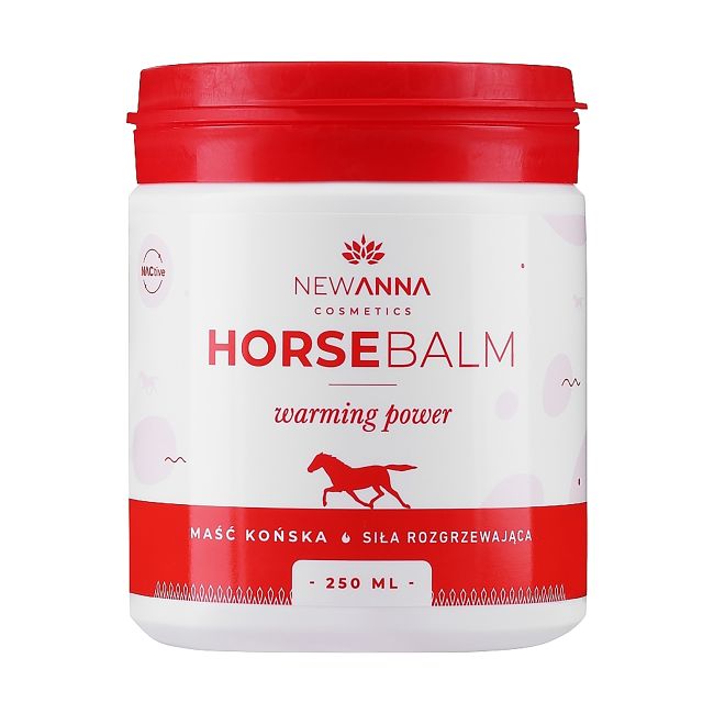 NEW ANNA HORSE BALM WARMING POWER šildomasis kūno balzamas, 250 ml