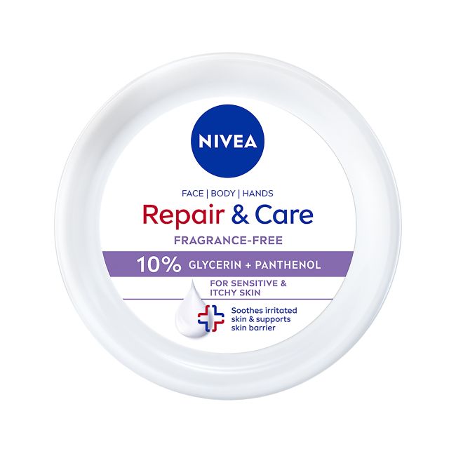 NIVEA REPAIR & CARE veido, kūno ir rankų kremas, 400 ml