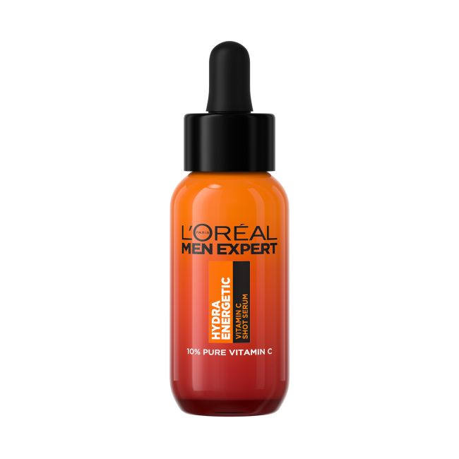 L'OREAL MEN EXPERT HYDRA ENERGETIC VITAMIN C SHOT veido serumas, 30 ml