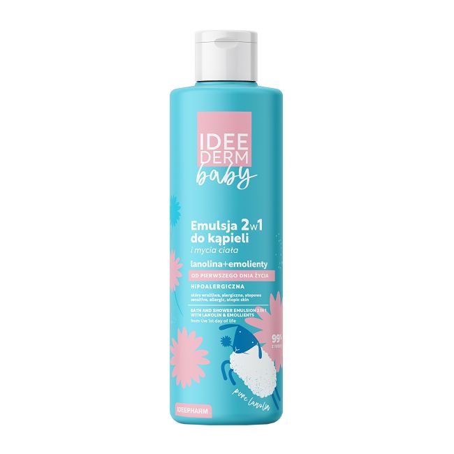 IDEE DERM BABY kūdikių vonios ir dušo emulsija, 400 ml