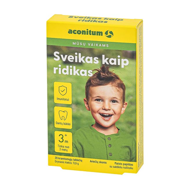 ACONITUM sveikas kaip ridikas, 30 kapsulių