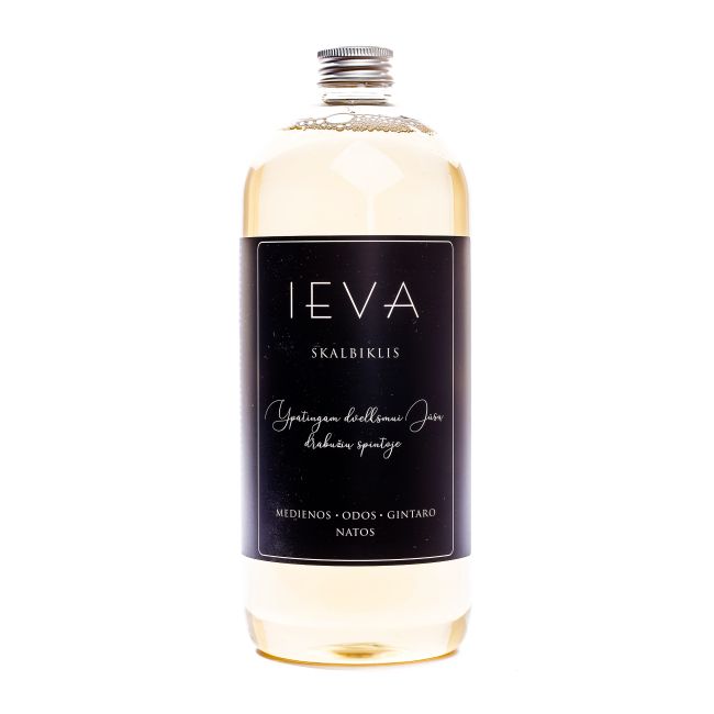 IEVA skalbiklis (medienos, odos, gintaro natos), 1000 ml