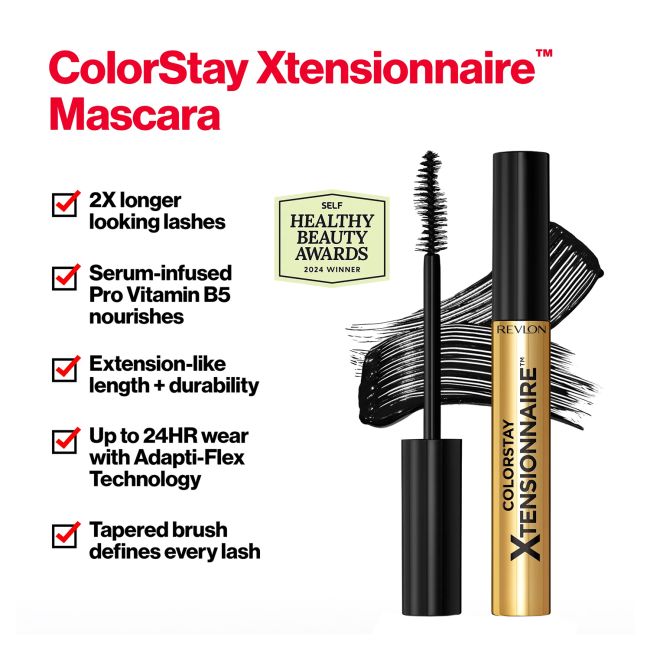 REVLON COLORSTAY XTENSIONNAIRE vandeniui atsparus blakstienų tušas, 8 ml