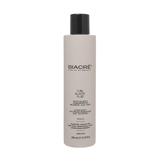 BIACRE' CURL ELASTIC plaukų fluidas garbanuotoms, banguotoms šukuosenoms kurti, 200 ml