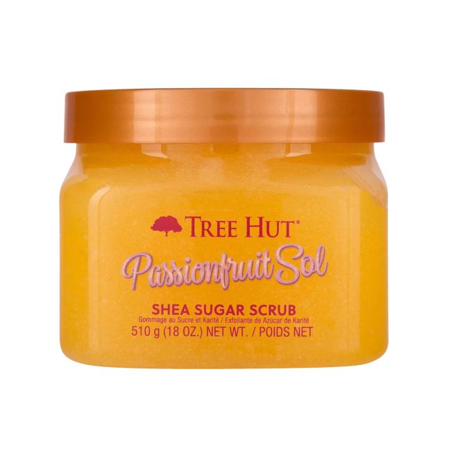 TREE HUT PASSIONFRUIT SOL SHEA SUGAR kūno šveitiklis, 510 g