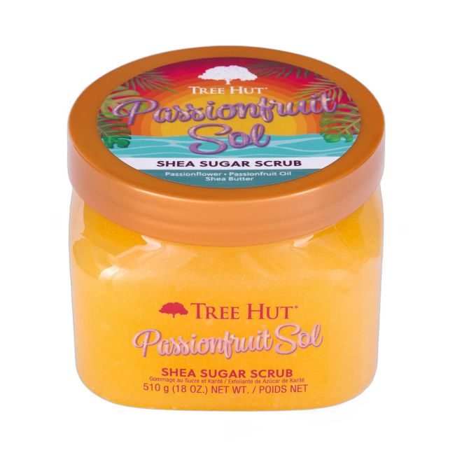 TREE HUT PASSIONFRUIT SOL SHEA SUGAR kūno šveitiklis, 510 g