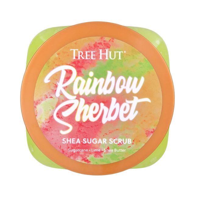 TREE HUT RAINBOW SHERBET SHEA SUGAR kūno šveitiklis, 510 g