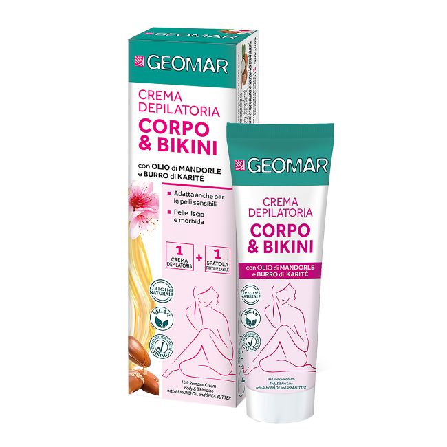 GEOMAR CORPO & BIKINI kūno ir bikini srities depiliacinis kremas, 150 ml