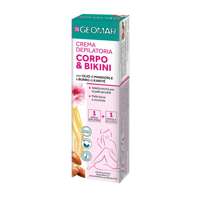GEOMAR CORPO & BIKINI kūno ir bikini srities depiliacinis kremas, 150 ml