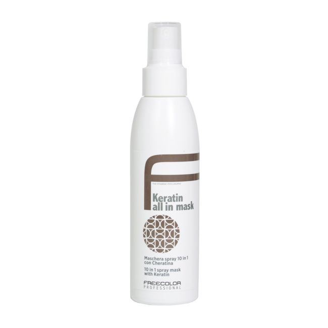 FREECOLOR PROFESSIONAL KERATIN ALL IN nenuplaunama plaukų kaukė, 150 ml