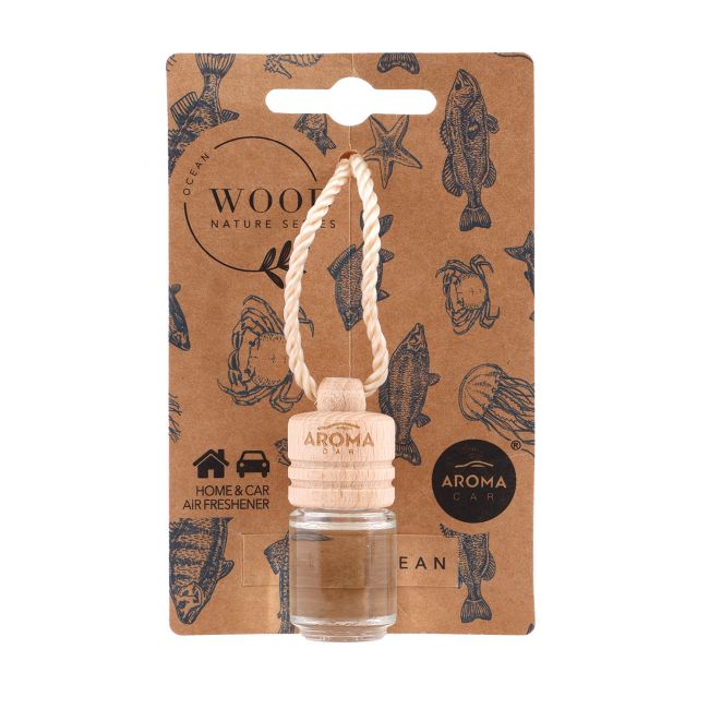 AROMA CAR WOOD NATURE SERIES OCEAN automobilio ir namų kvapas, 4,5 ml