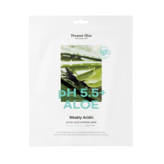 PRESENT SKIN PH 5.5+ ALOE hidrogelio veido kaukė, 30 g