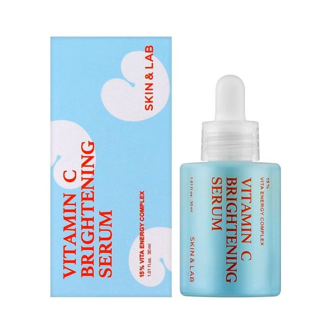 SKIN & LAB VITAMIN C BRIGHTENING veido serumas, 30 ml
