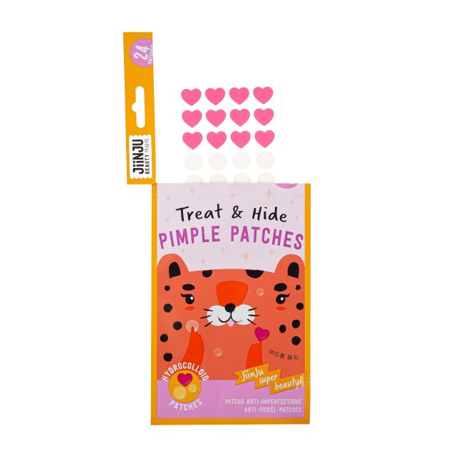 JIINJU TREAT & HIDE veido pleistrai nuo spuogų (24 vnt.)