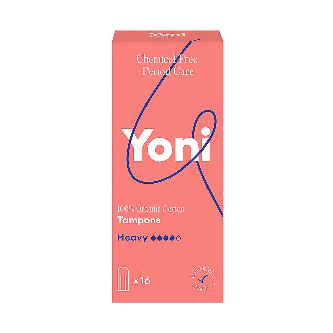YONI ORGANIC COTTON HEAVY tamponai (16 vnt.)