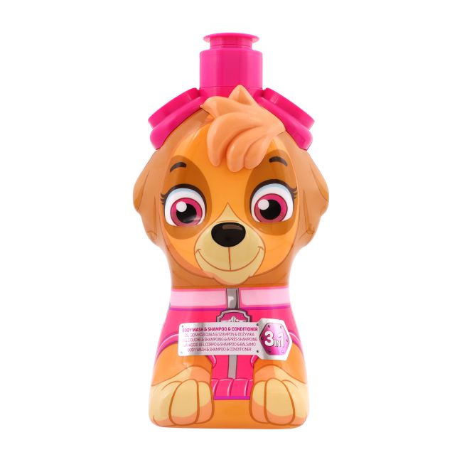 PAW PATROL 3IN1 RASPBERRY kūno prausiklis, plaukų šampūnas ir kondicionierius, 400 ml