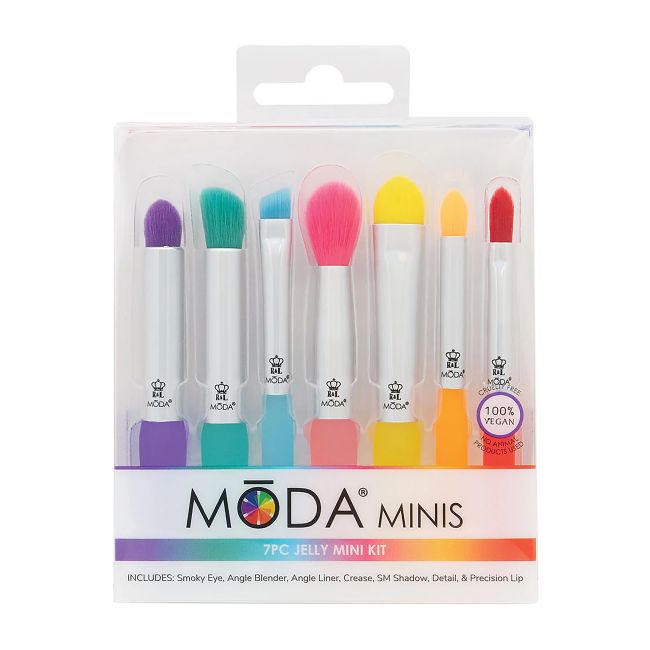 MODA JELLY MINI makiažo šepetėlių rinkinys