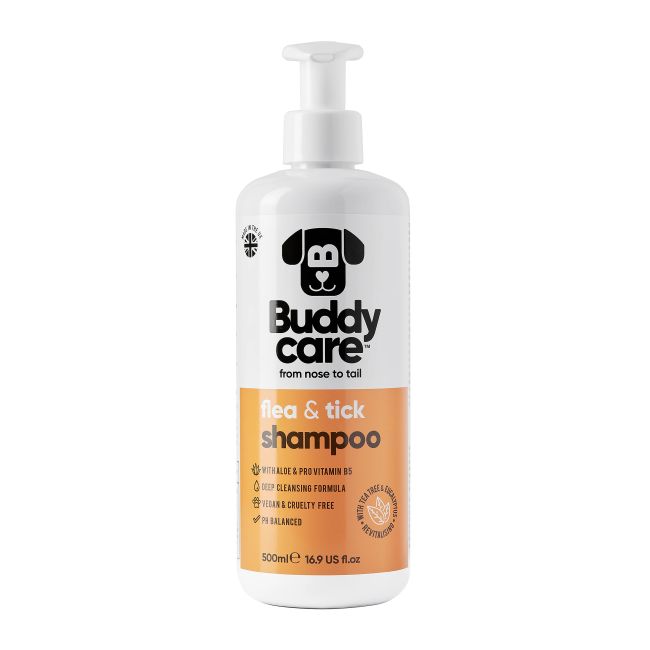 BUDDYCARE FLEA & TICK šunų šampūnas, 500 ml