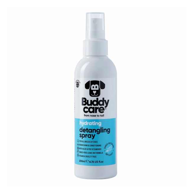 BUDDYCARE HYDRATING DETANGLING purškiklis šunų kailiui šukuoti, 200 ml