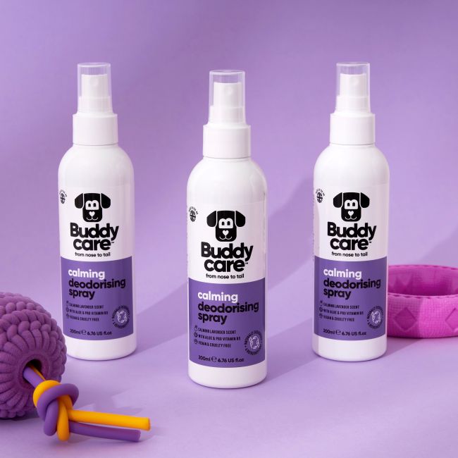 BUDDYCARE CALMING DEODORISING purškiklis šunų kailiui prižiūrėti, 200 ml