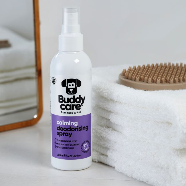 BUDDYCARE CALMING DEODORISING purškiklis šunų kailiui prižiūrėti, 200 ml