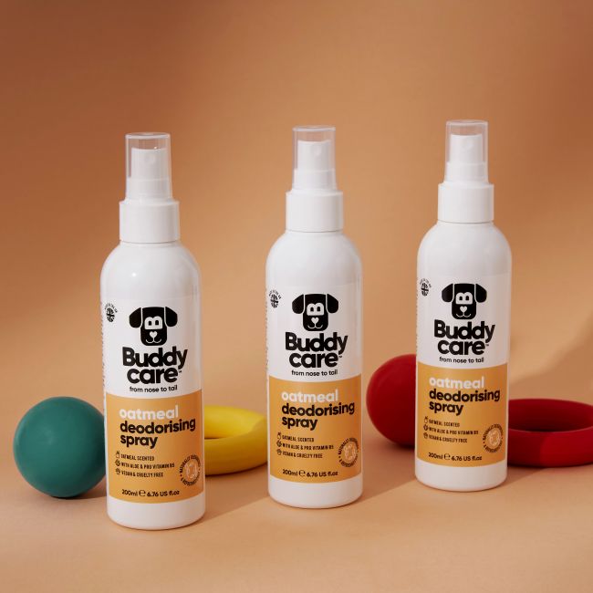 BUDDYCARE OATMEAL DEODORISING purškiklis šunų kailiui prižiūrėti, 200 ml